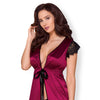 861-PEI-5 Peignoir fuchsia