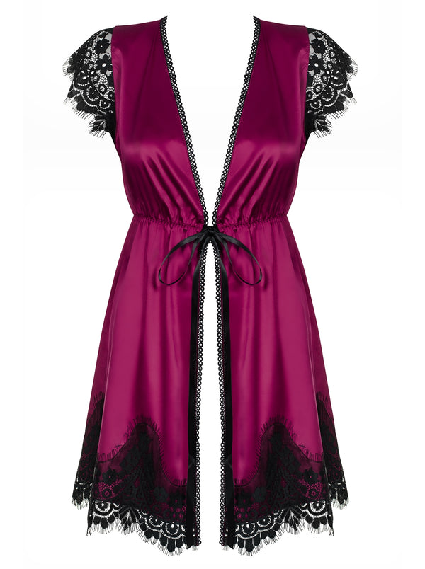 861-PEI-5 Peignoir fuchsia