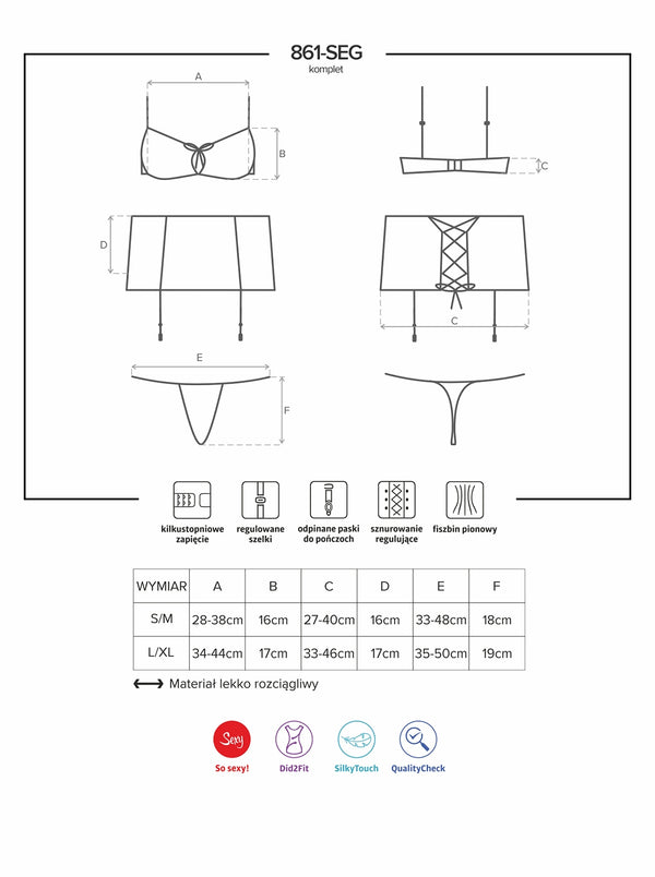 861-SEG-5 Set fuchsia