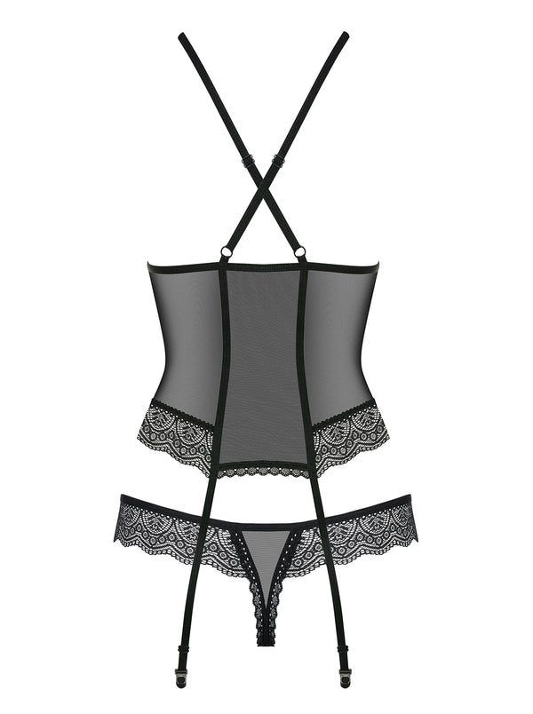 864-COR-1 Corsage schwarz