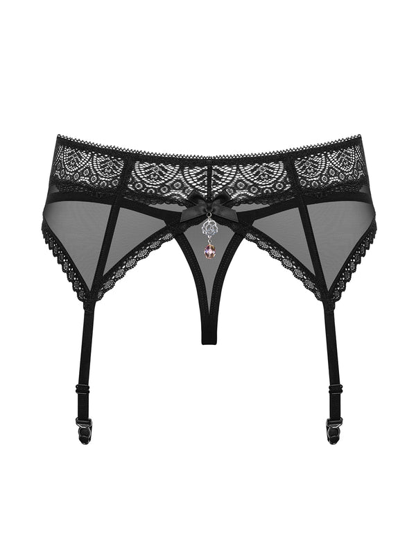 864-GAR-1 Garter Belt schwarz
