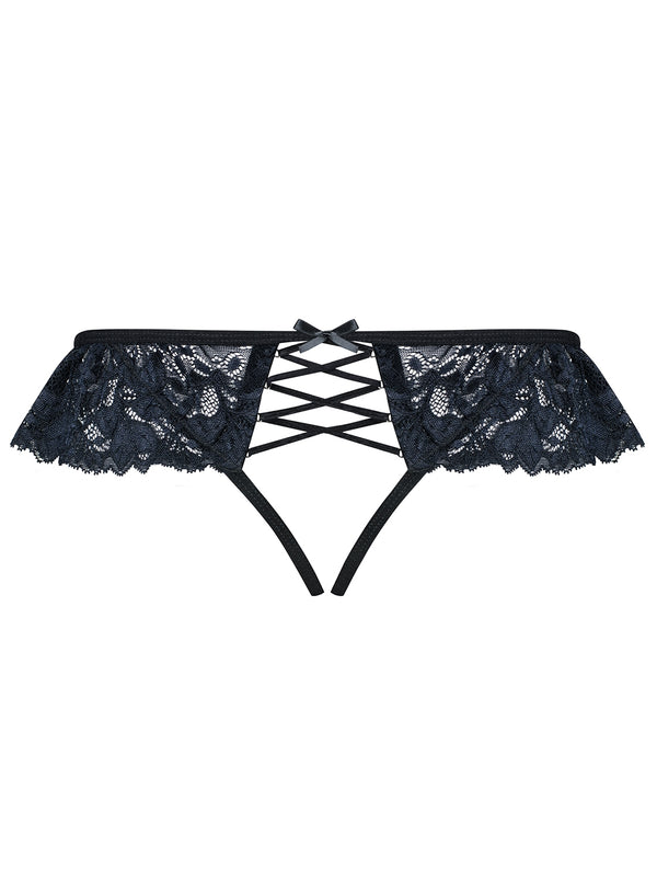 866-PAC-1 Panties ouvert schwarz