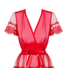 870-PEI-3 Peignoir rot