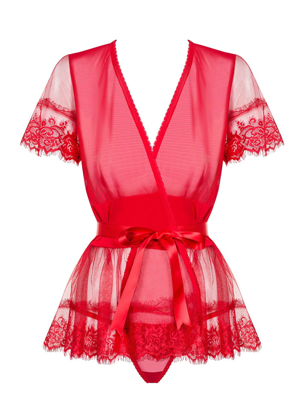 870-PEI-3 Peignoir rot
