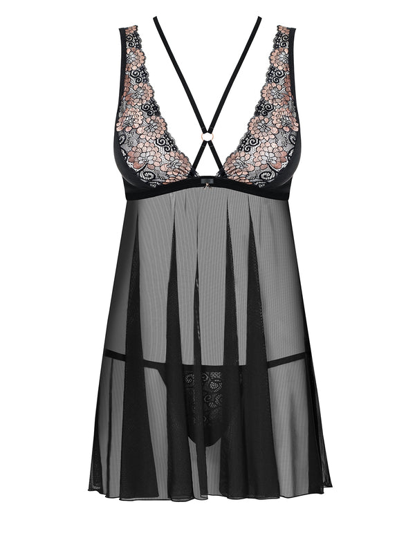 873-BAB-1 Babydoll schwarz