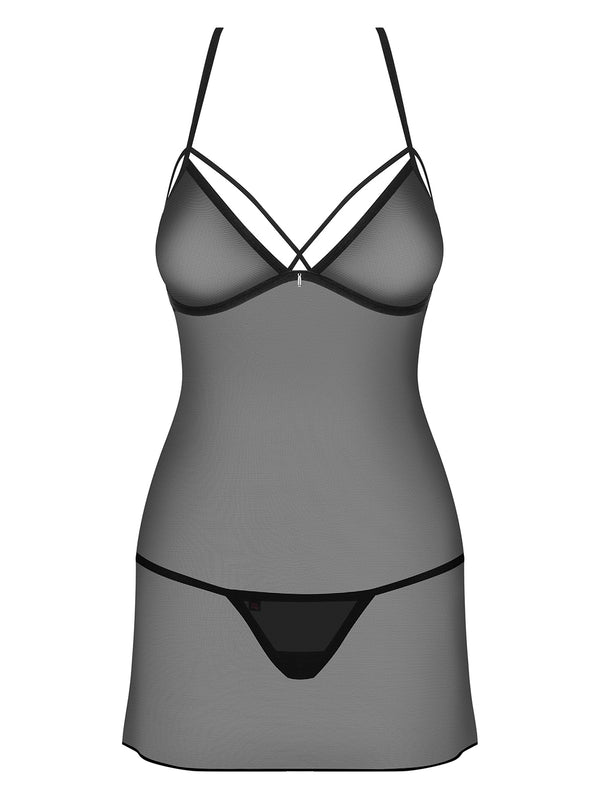 875-CHE-1 Chemise schwarz