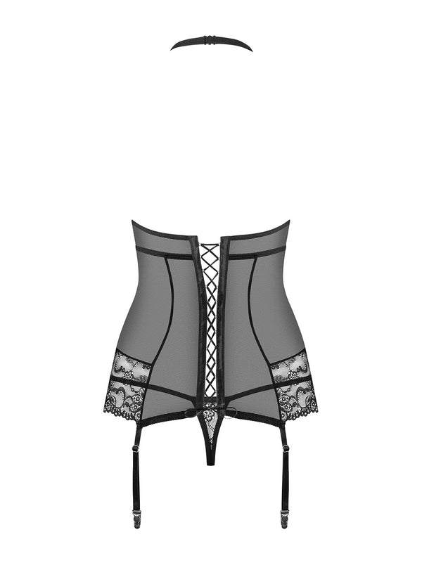 838-COR-1 Corsage schwarz
