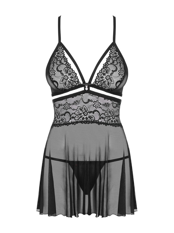 838-BAB-1 Babydoll schwarz