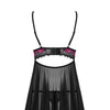 Tulia Babydoll schwarz-pink