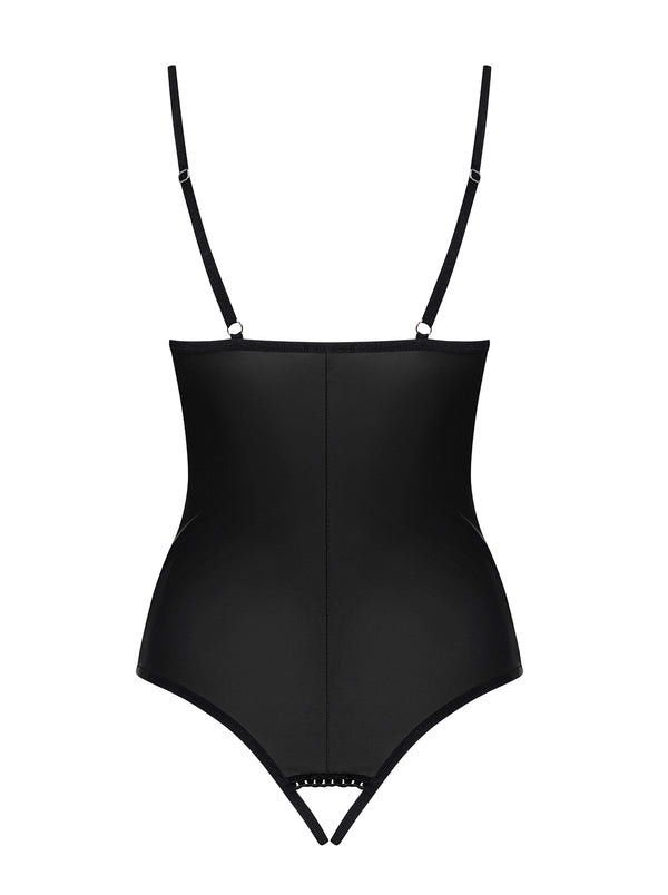 Redella Crotchless Teddy schwarz