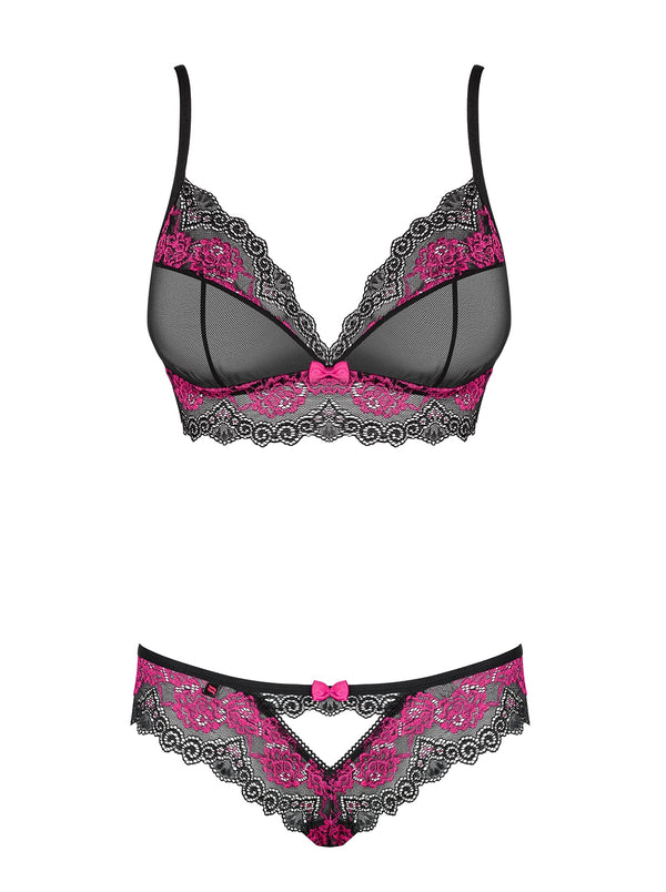 Tulia Set schwarz-pink