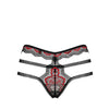 Megies Panties schwarz-rot