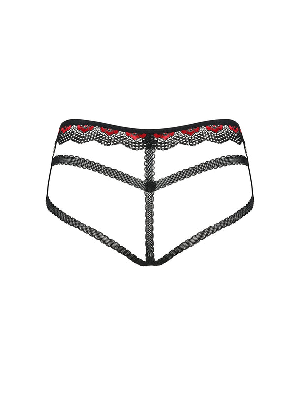 Megies Panties schwarz-rot