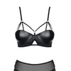 Schwarzes Set "Leatheria"
