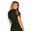 Luvae Peignoir schwarz