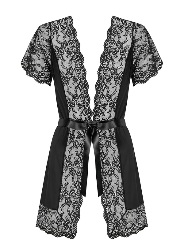 Luvae Peignoir schwarz