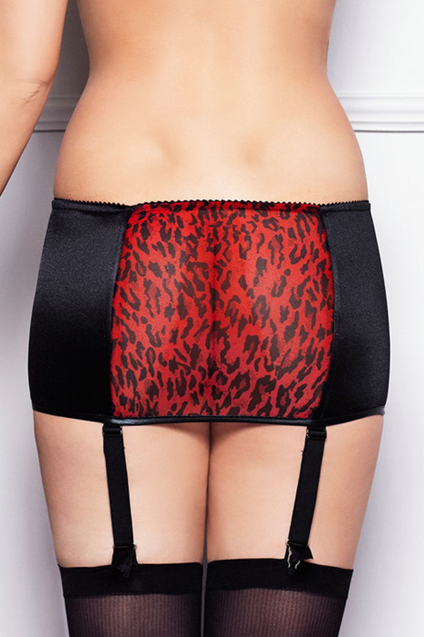 schwarz-roter Strapsgürtel Faro von 7-Heaven Dessous