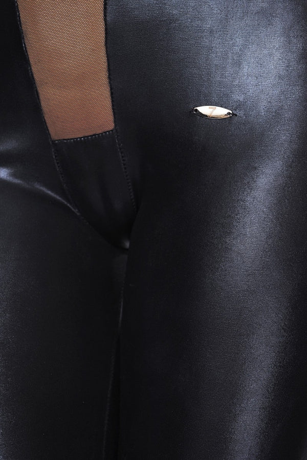 schwarzes Wetlook Catsuit Molina von 7-Heaven