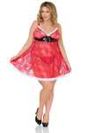 rotes Chemise SB-X04 von Andalea