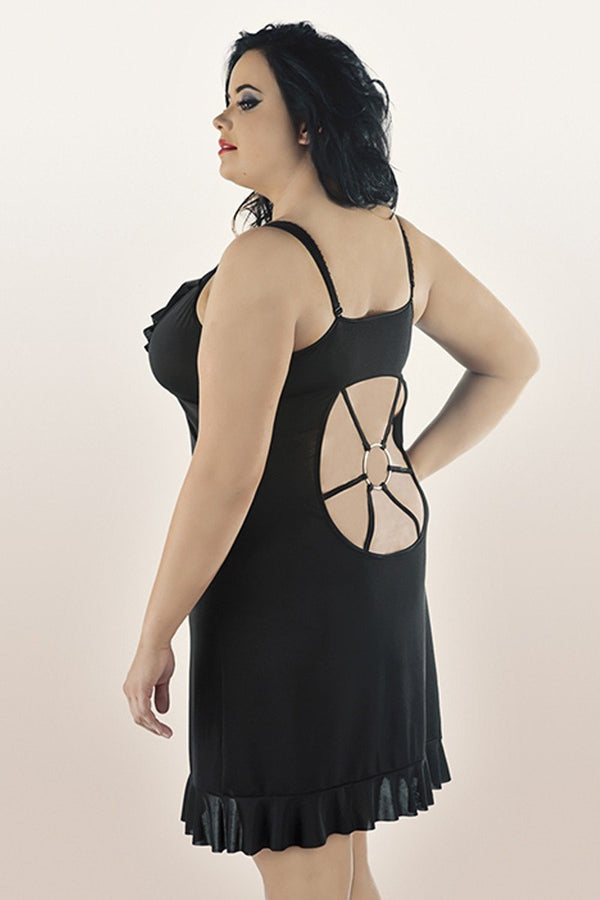 schwarzes Chemise C-4009 von Andalea