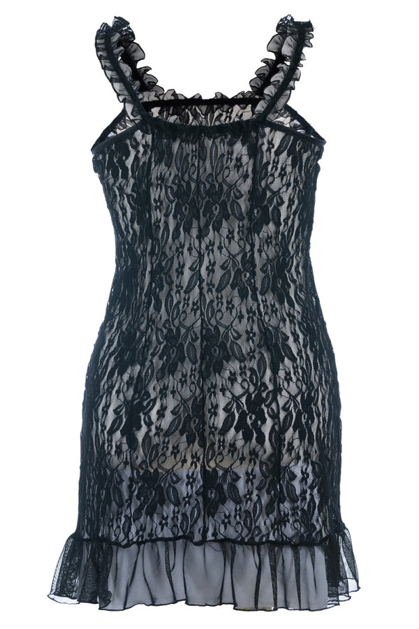 schwarzes Chemise SB-1009 Sexy Base Kollektion by Andalea