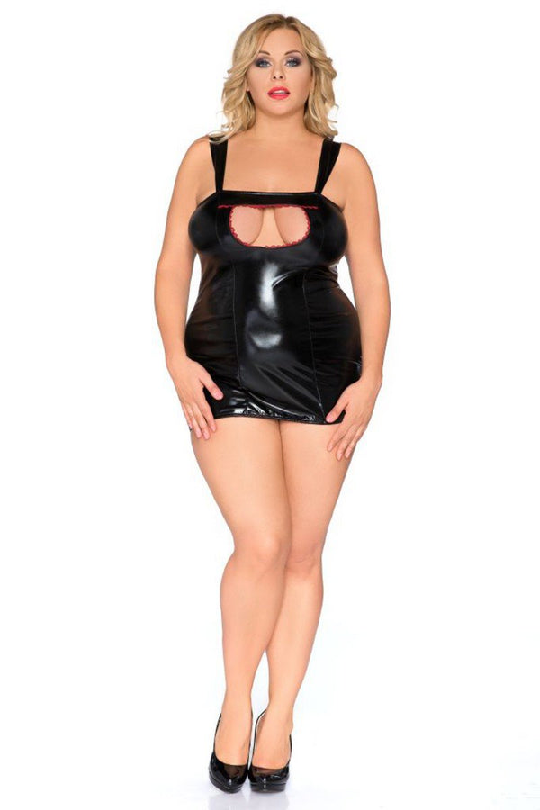 schwarzes Chemise SB-1015 Sexy Base Kollektion by Andalea