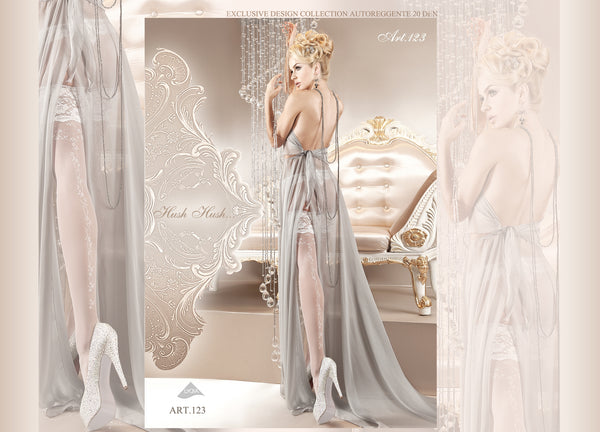 BA Art. 123 weiß halterlose Strümpfe 20den