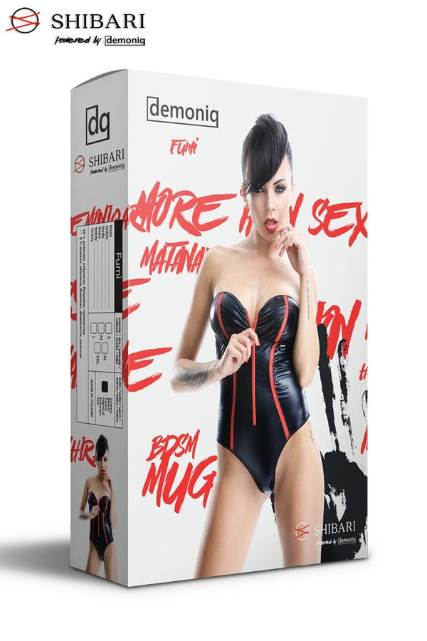 schwarzer Body Fumi von Demoniq Shibari Collection