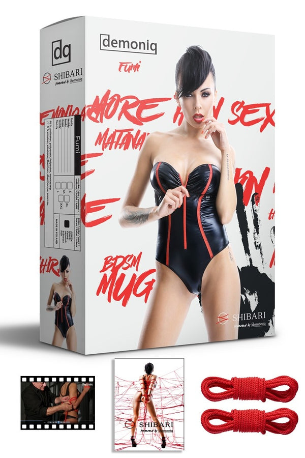 schwarzer Body Fumi + 2 Seile von Demoniq Shibari Collection