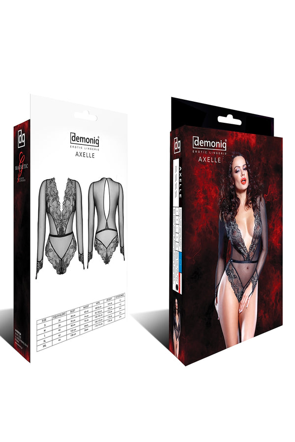 schwarz-goldener Body Axelle von Demoniq Magnetic Collection