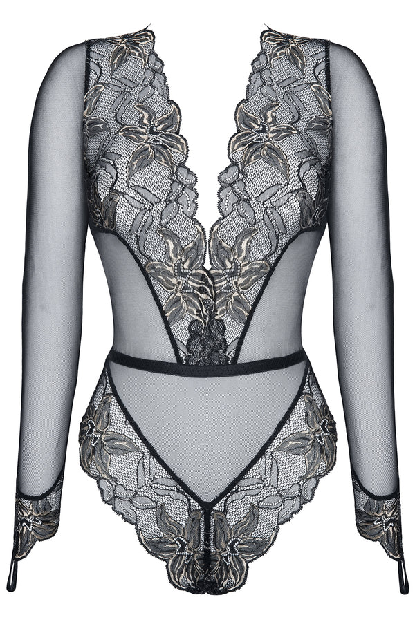 schwarz-goldener Body Axelle von Demoniq Magnetic Collection