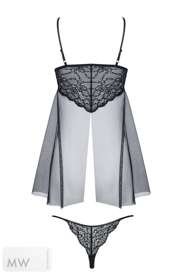 schwarzes Babydoll Clotilde von Demoniq Look at Me Collection