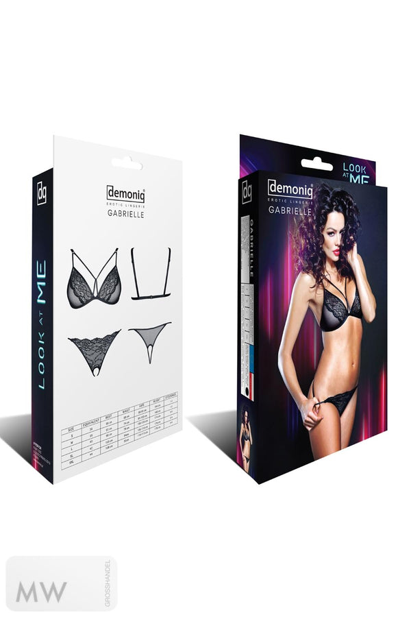 schwarzes Set Gabrielle von Demoniq Look at Me Collection