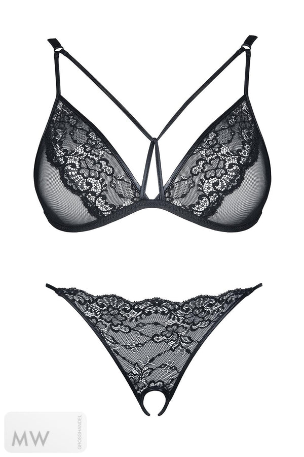 schwarzes Set Gabrielle von Demoniq Look at Me Collection