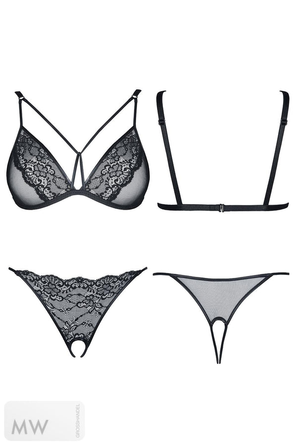 schwarzes Set Gabrielle von Demoniq Look at Me Collection