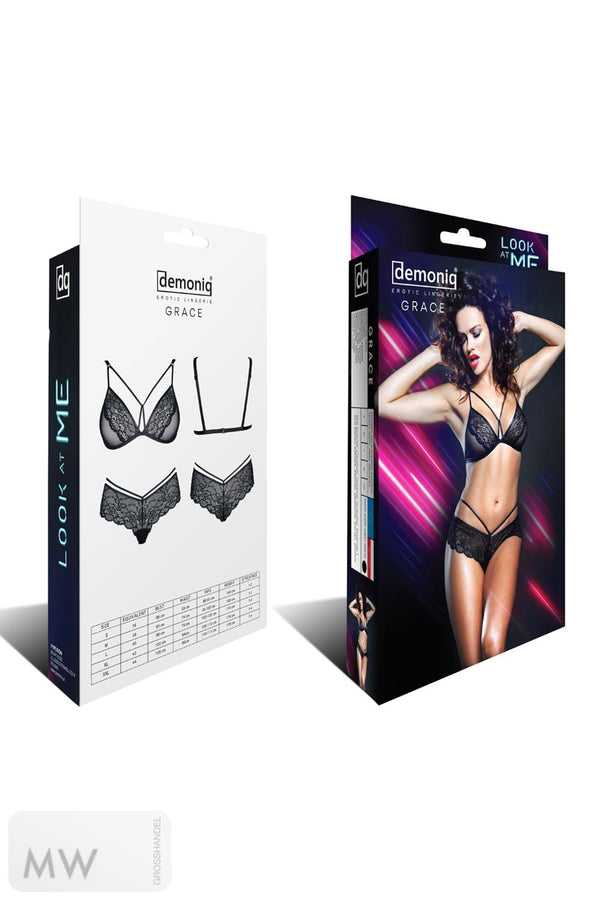 schwarzes Set Grace von Demoniq Look at Me Collection