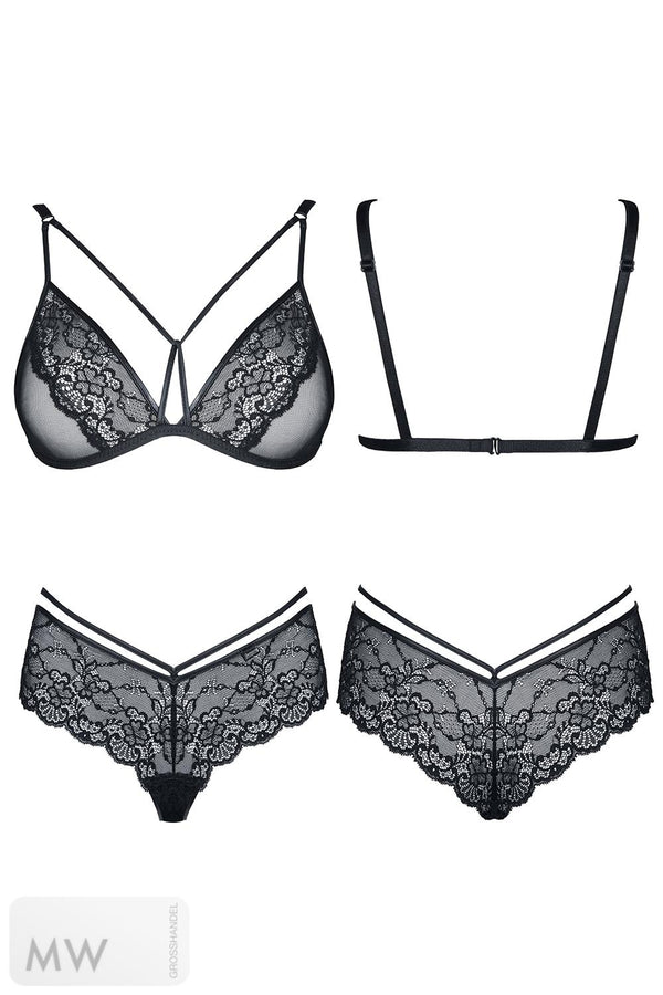 schwarzes Set Grace von Demoniq Look at Me Collection