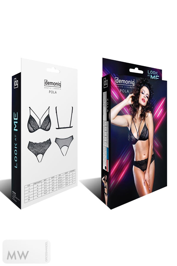 schwarzes Set Pola von Demoniq Look at Me Collection