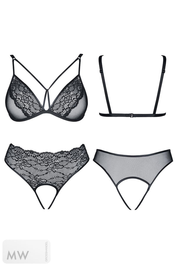 schwarzes Set Pola von Demoniq Look at Me Collection