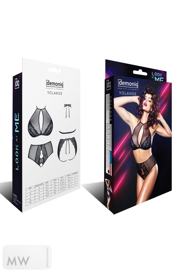 schwarzes Set Yolande von Demoniq Look at Me Collection