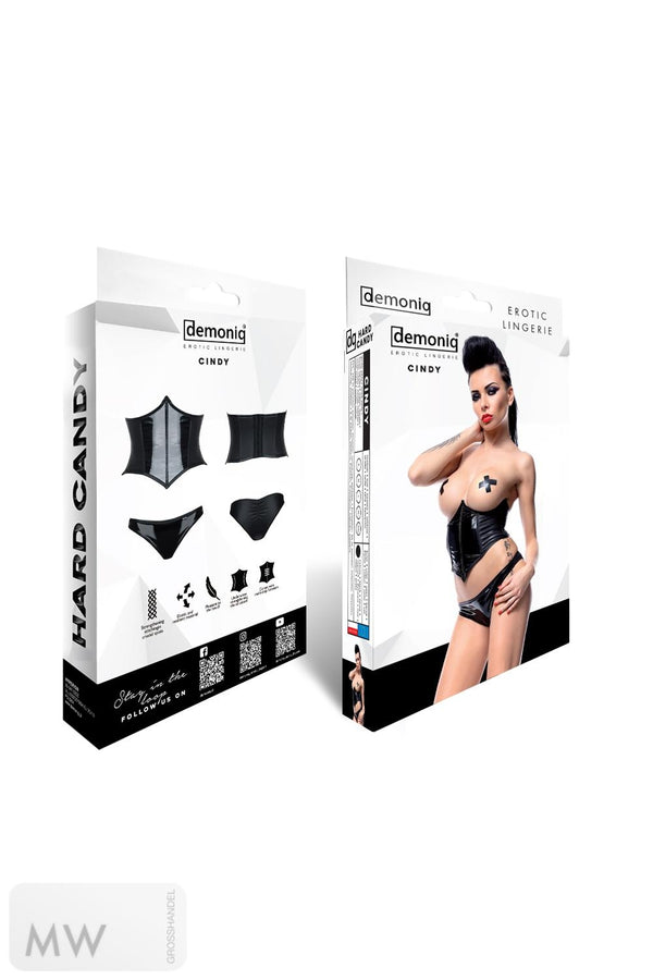 schwarzes Set Cindy von Demoniq Hard Candy Collection
