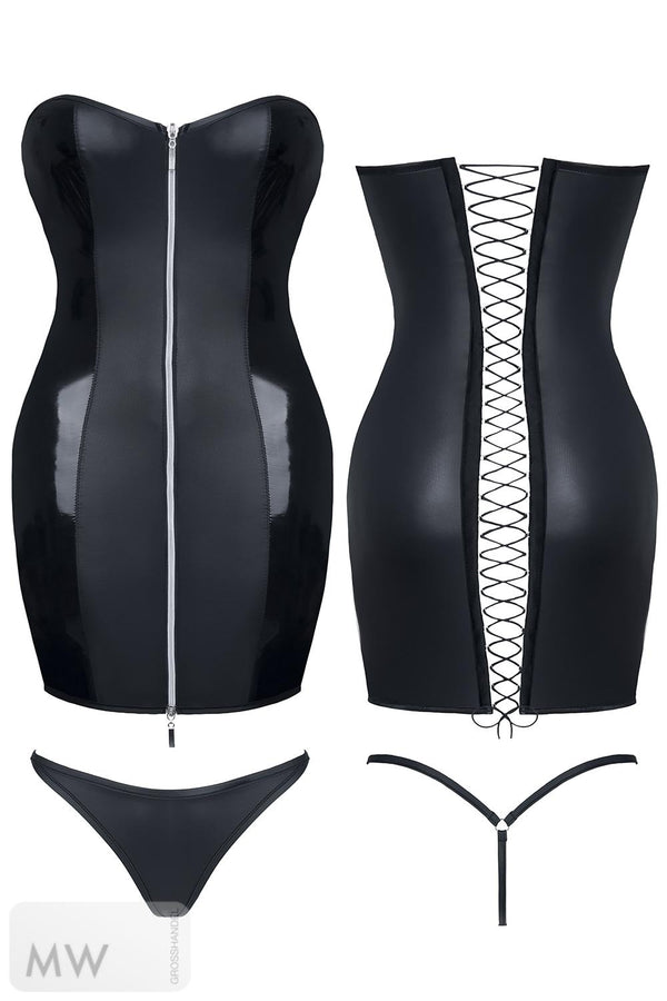 schwarzes Minikleid Greta von Demoniq Hard Candy Collection
