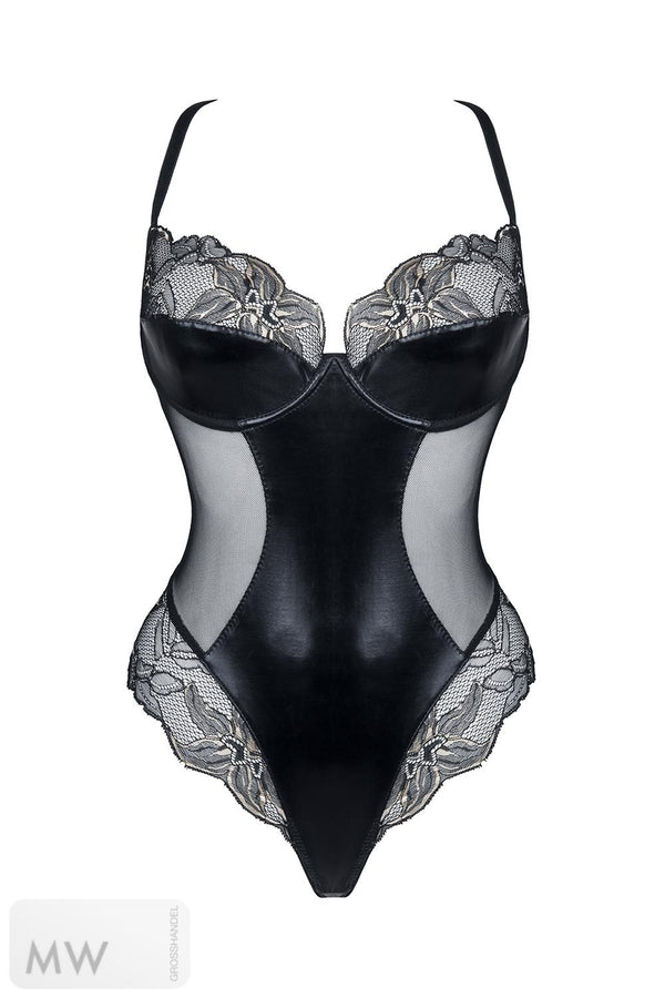 schwarz-goldener Body Hortense von Demoniq Magnetic Collection