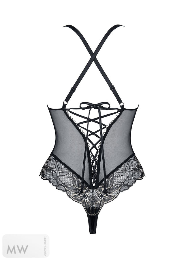 schwarz-goldener Body Hortense von Demoniq Magnetic Collection