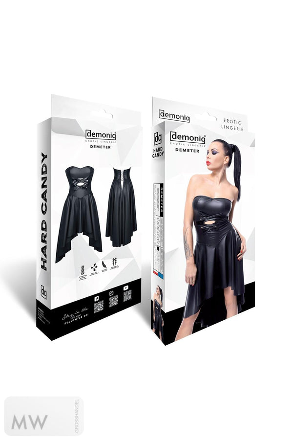schwarzes Kleid DE438 von Demoniq Hard Candy Collection