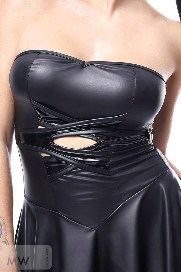 schwarzes Kleid DE438 von Demoniq Hard Candy Collection