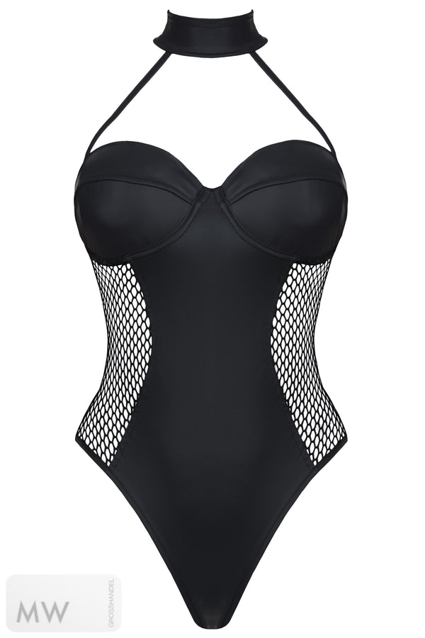 schwarzer Body DDKeto001 von Demoniq Dark Desire Collection