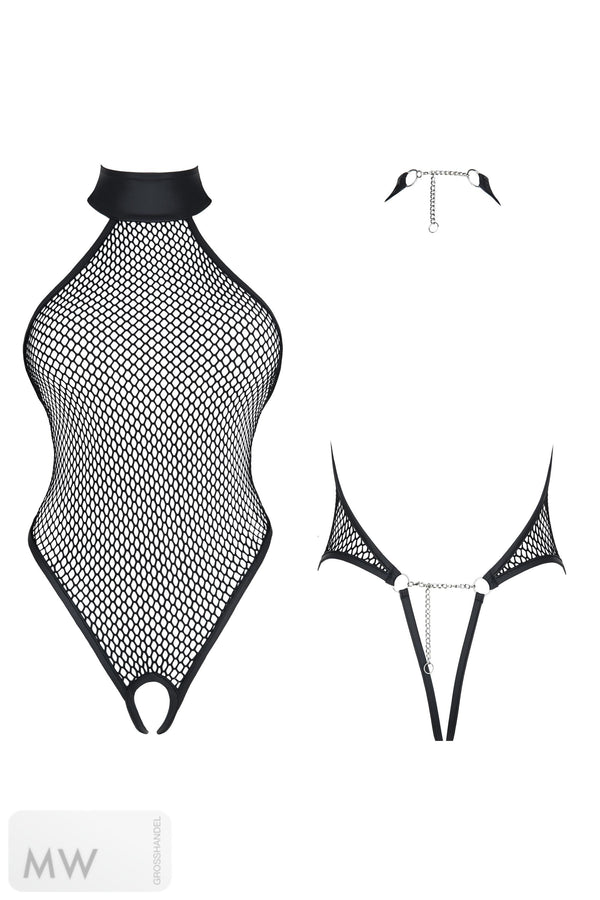 schwarzer Body DDHarmonia001 von Demoniq Dark Desire Collection