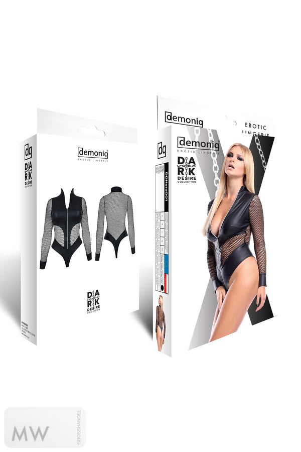 schwarzer Body DDHera001 von Demoniq Dark Desire Collection