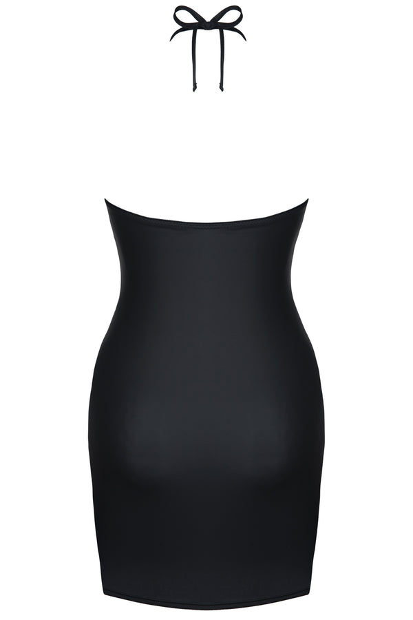 schwarzes Minikleid DDFojbe001 von Demoniq Dark Desire Collection